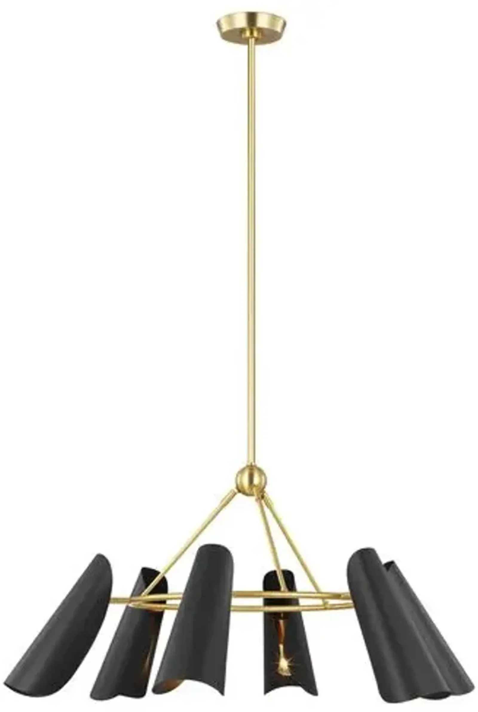 Visual Comfort - Tresa Six Light Chandelier - Black