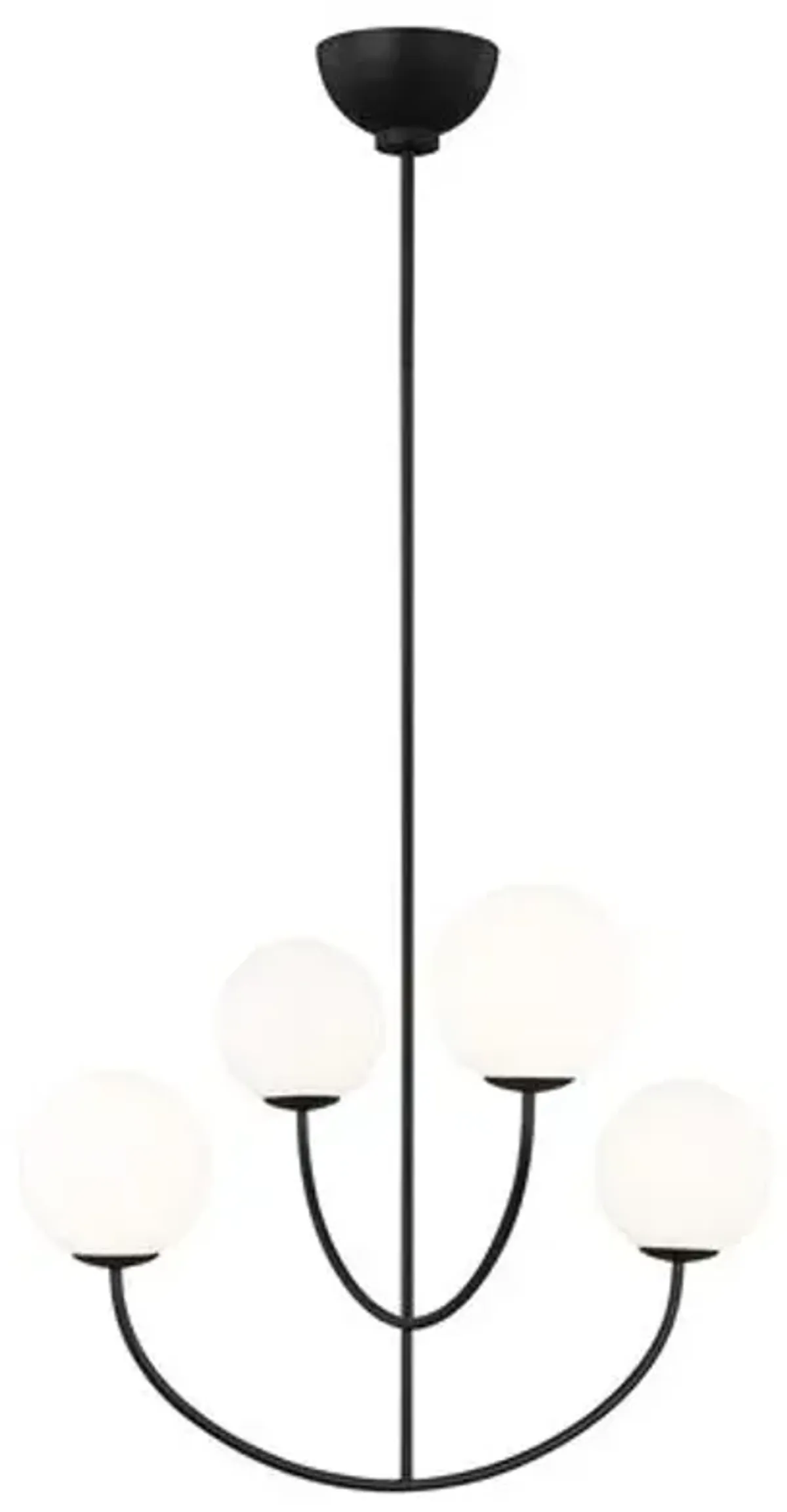 Visual Comfort - Galassia Four Light Chandelier - Black