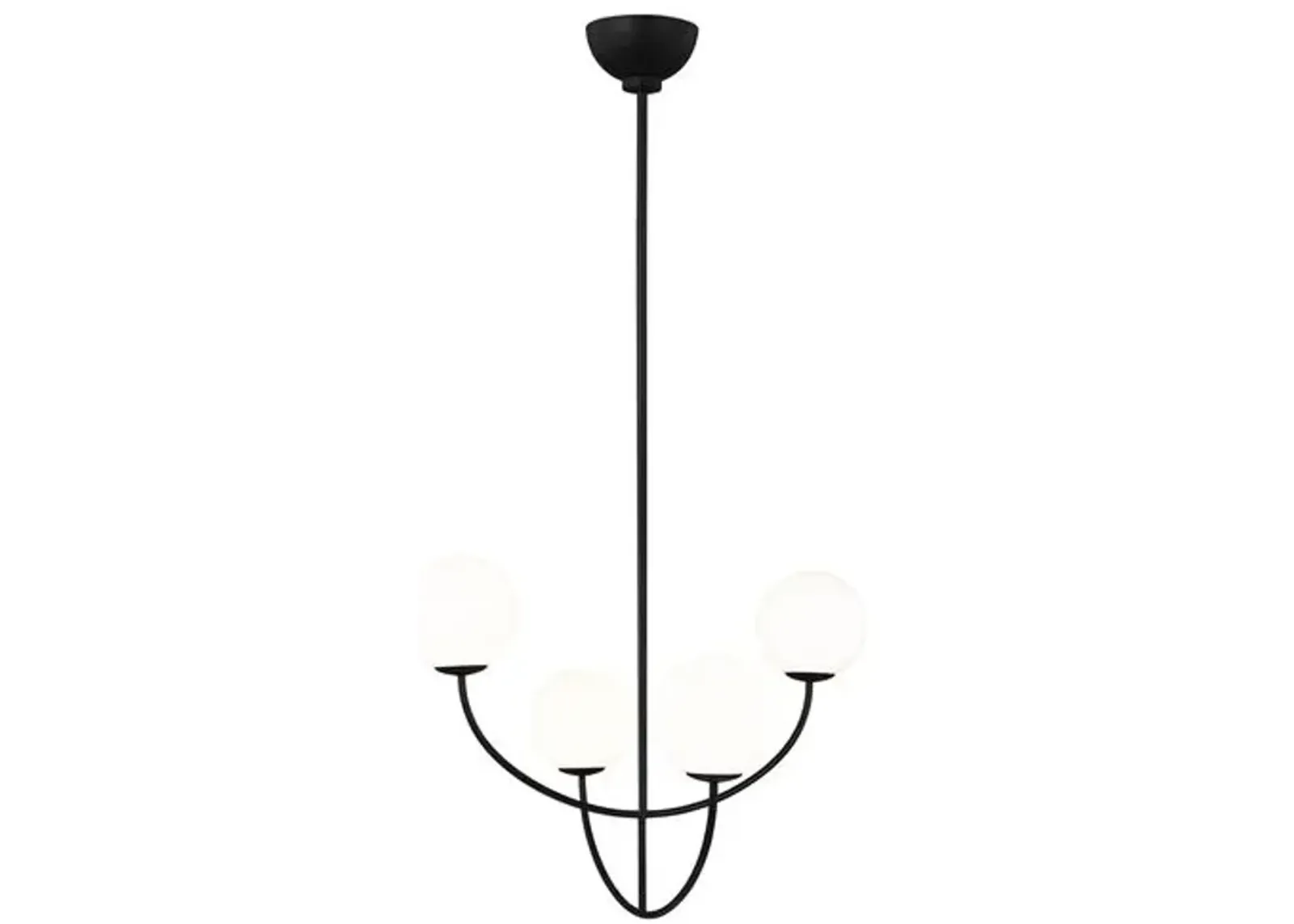 Visual Comfort - Galassia Four Light Chandelier - Black