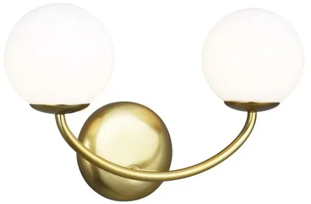 Visual Comfort - Galassia Two Light Wall Sconce - Gold