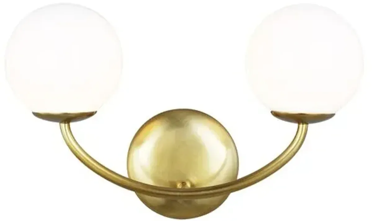 Visual Comfort - Galassia Two Light Wall Sconce - Gold