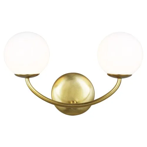 Visual Comfort - Galassia Two Light Wall Sconce - Gold