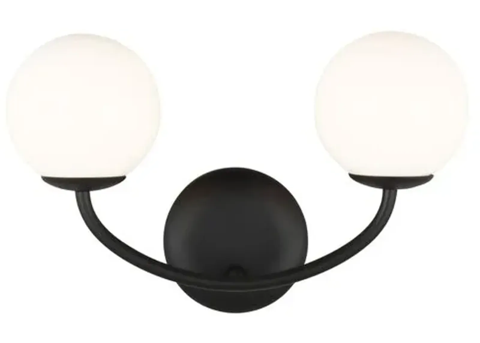 Visual Comfort - Galassia Two Light Wall Sconce - Black