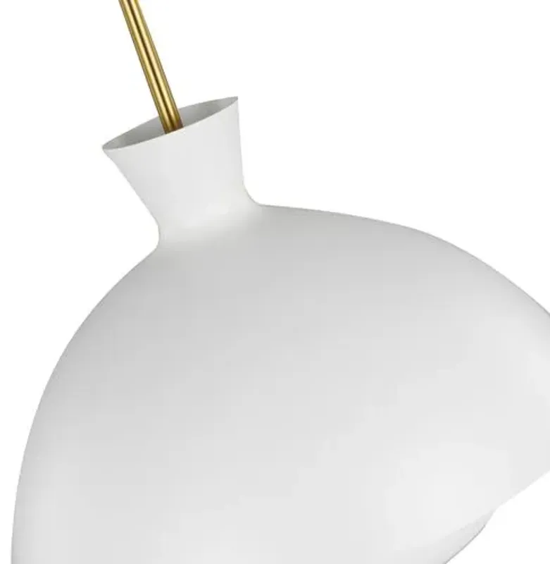 Visual Comfort - Lucerne Large One Light Pendant - White