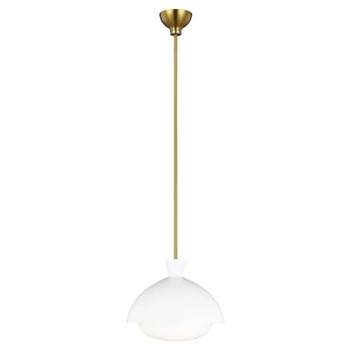 Visual Comfort - Lucerne Large One Light Pendant - White