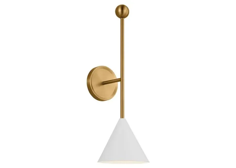 Visual Comfort - Cosmo Large Sconce - White