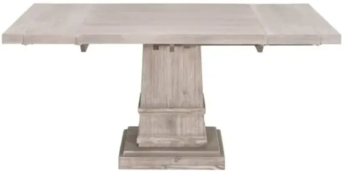 Trent Square Extension Dining Table - Natural Gray