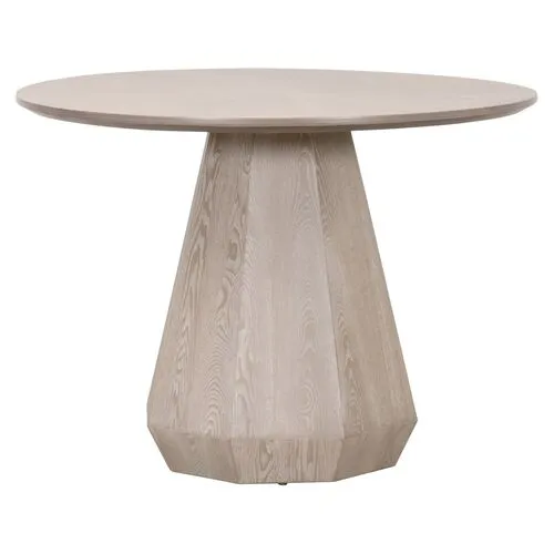 Gavin Round Dining Table - Natural Gray