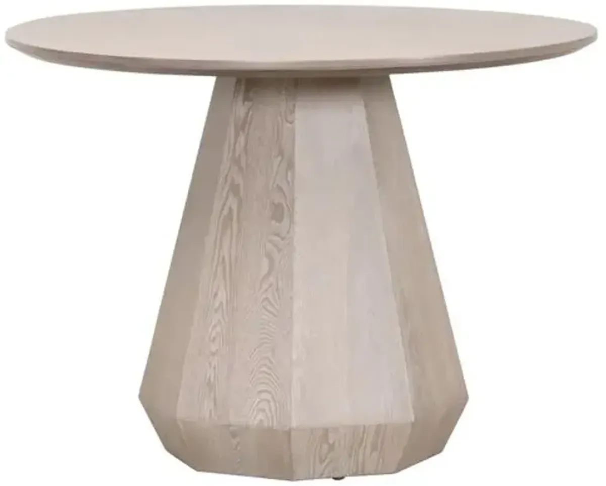 Gavin Round Dining Table - Natural Gray