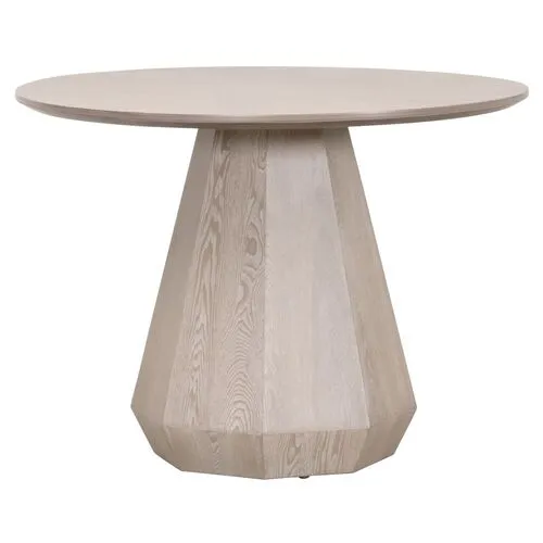 Gavin Round Dining Table - Natural Gray
