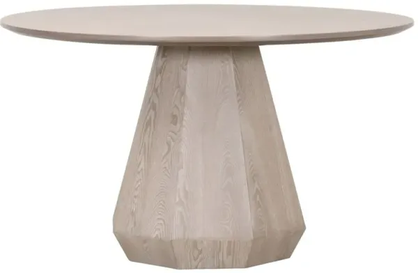 Gavin Round Dining Table, Natural Gray