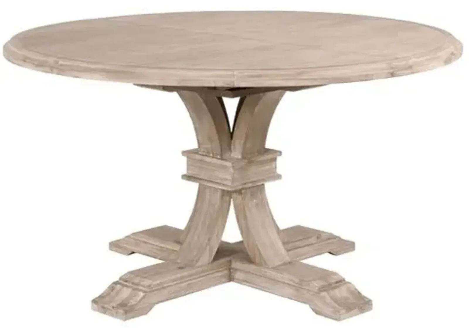 Joel Round Extension Dining Table - Natural Gray