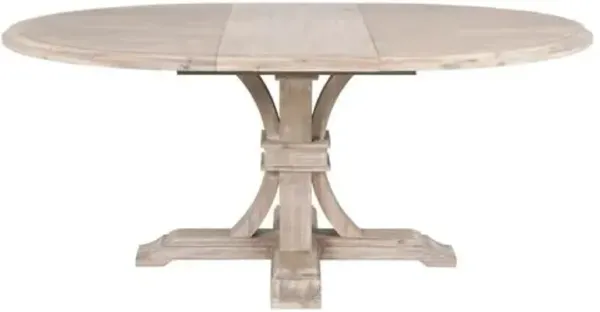 Joel Round/Oval Extension Dining Table - Natural Gray