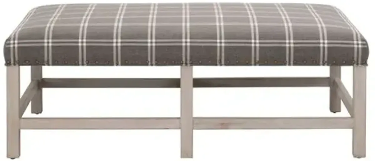 Darci Upholstered Coffee Table - Performance Walden Smoke - Gray