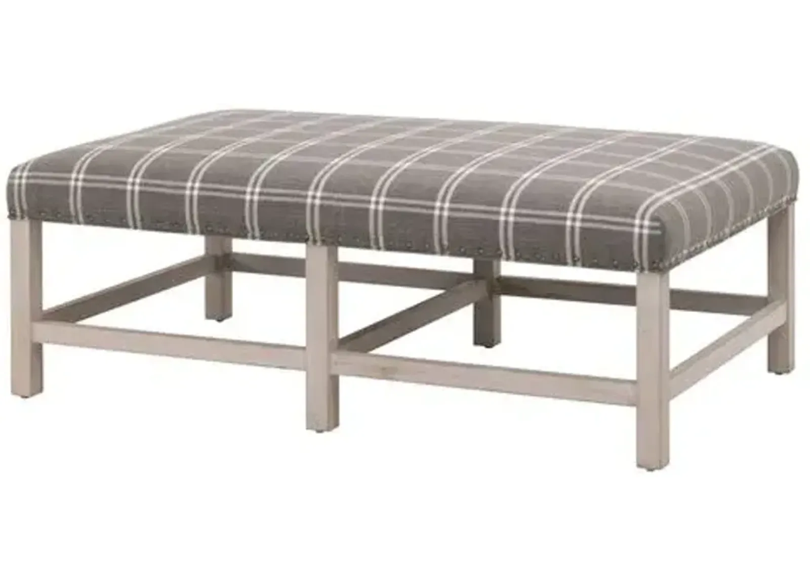 Darci Upholstered Coffee Table - Performance Walden Smoke - Gray