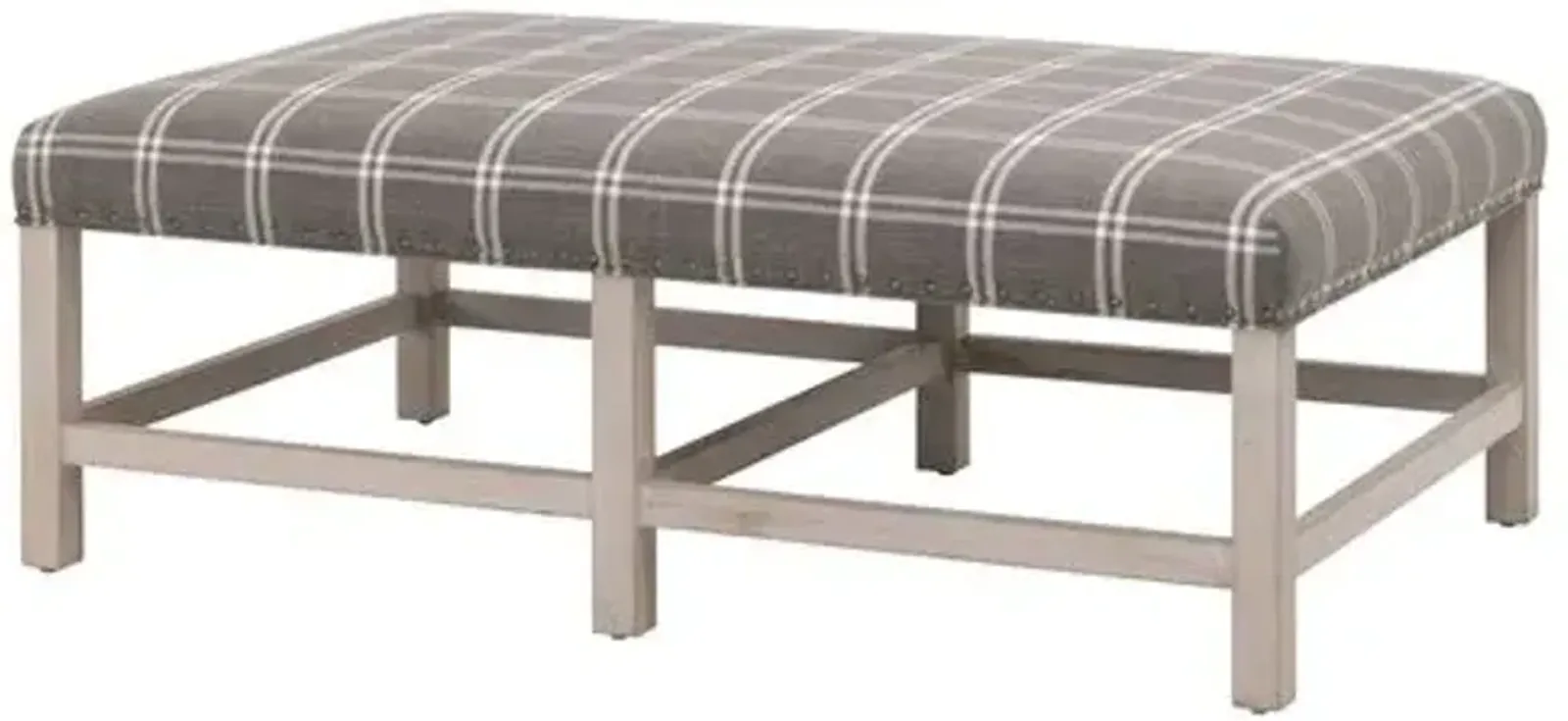 Darci Upholstered Coffee Table - Performance Walden Smoke - Gray