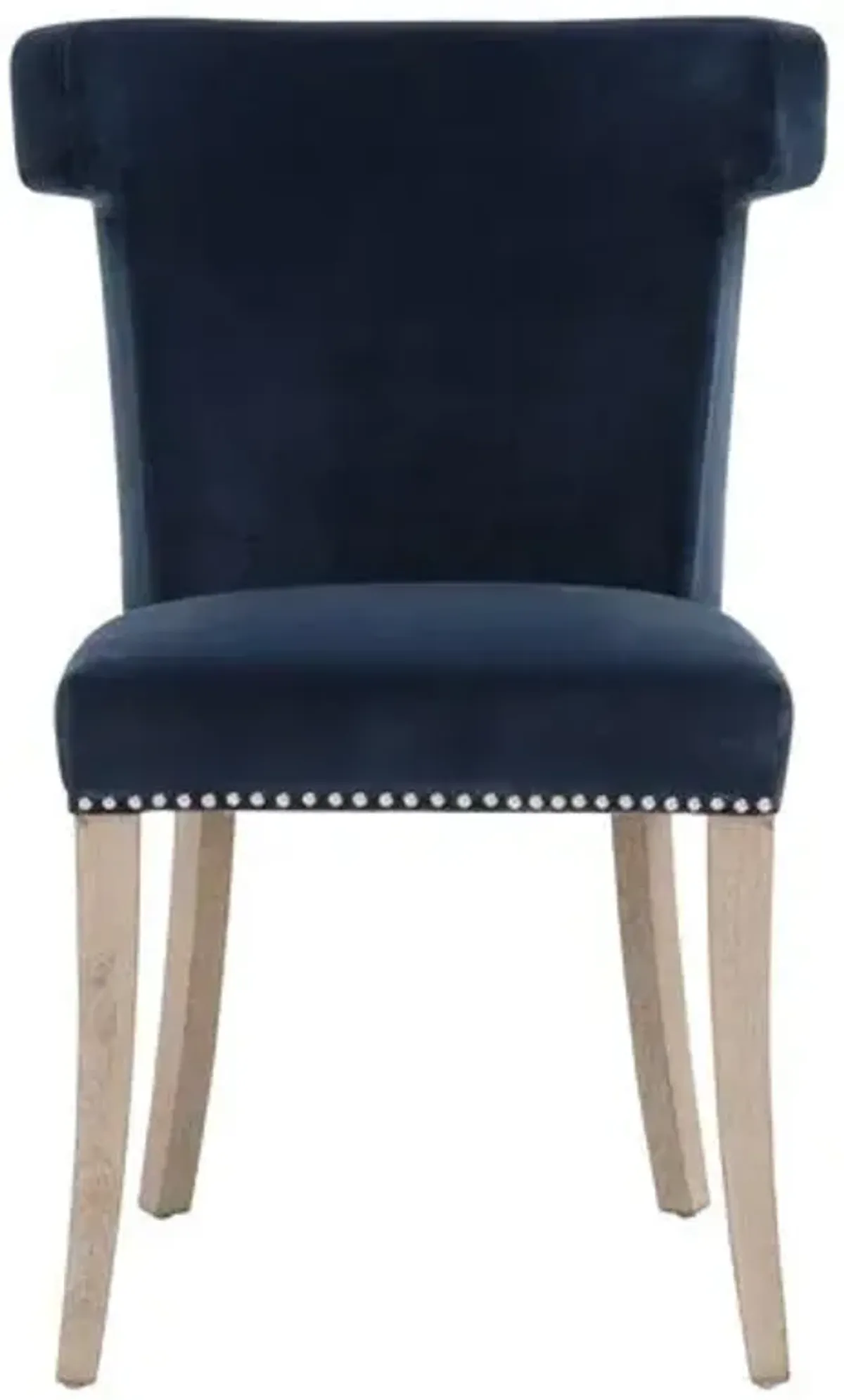 Callie Dining Chair - Denim Velvet - Blue