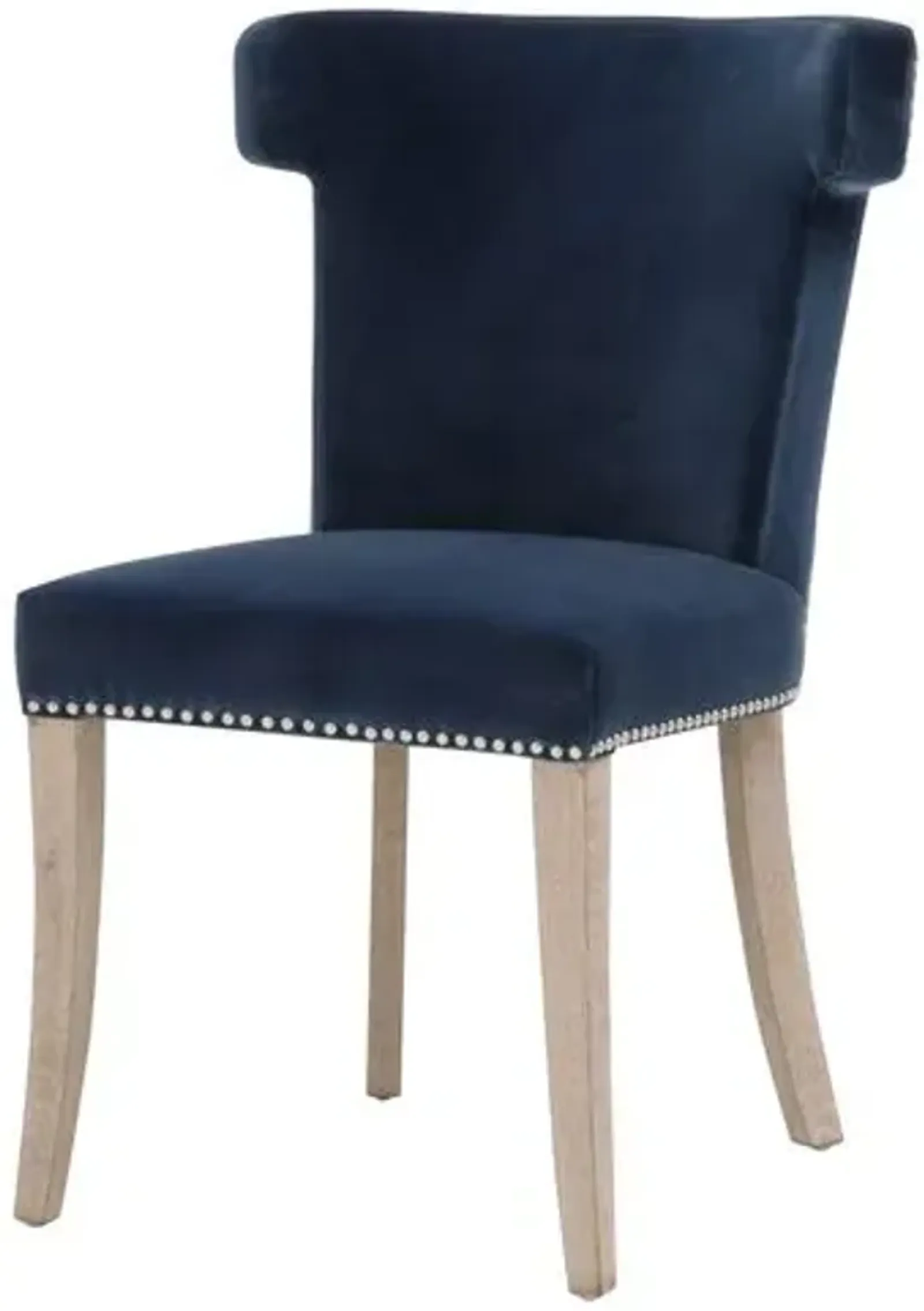 Callie Dining Chair - Denim Velvet - Blue