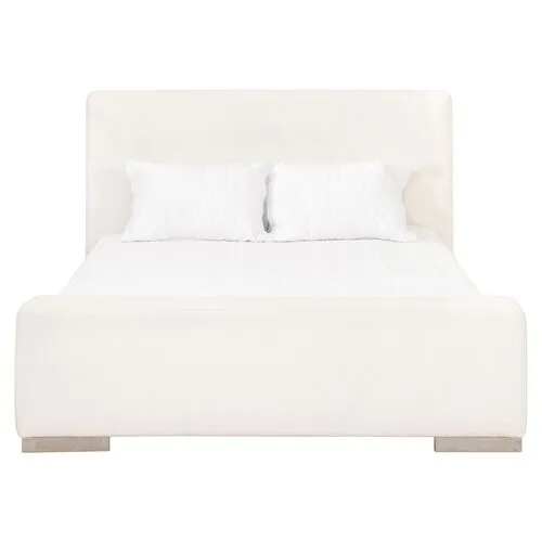 Remy Bed - Performance Boucle Snow - White