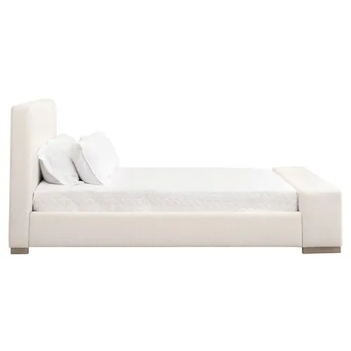 Remy Bed - Performance Boucle Snow - White
