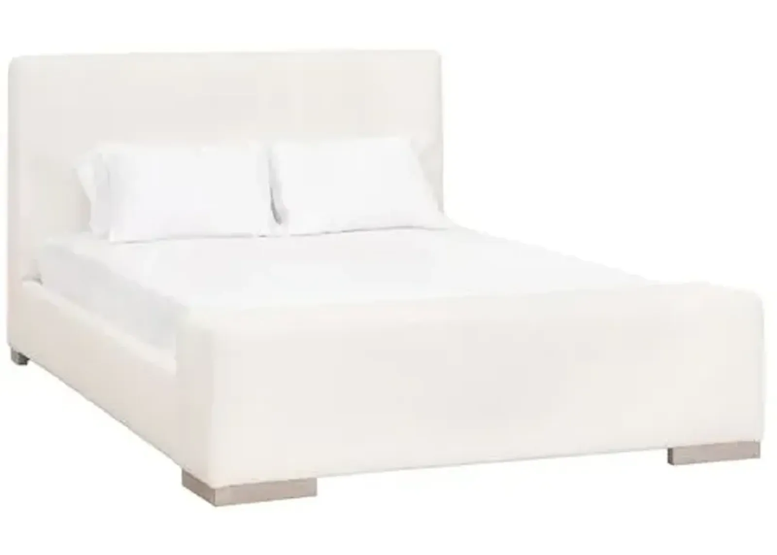 Remy Bed - Performance Boucle Snow - White