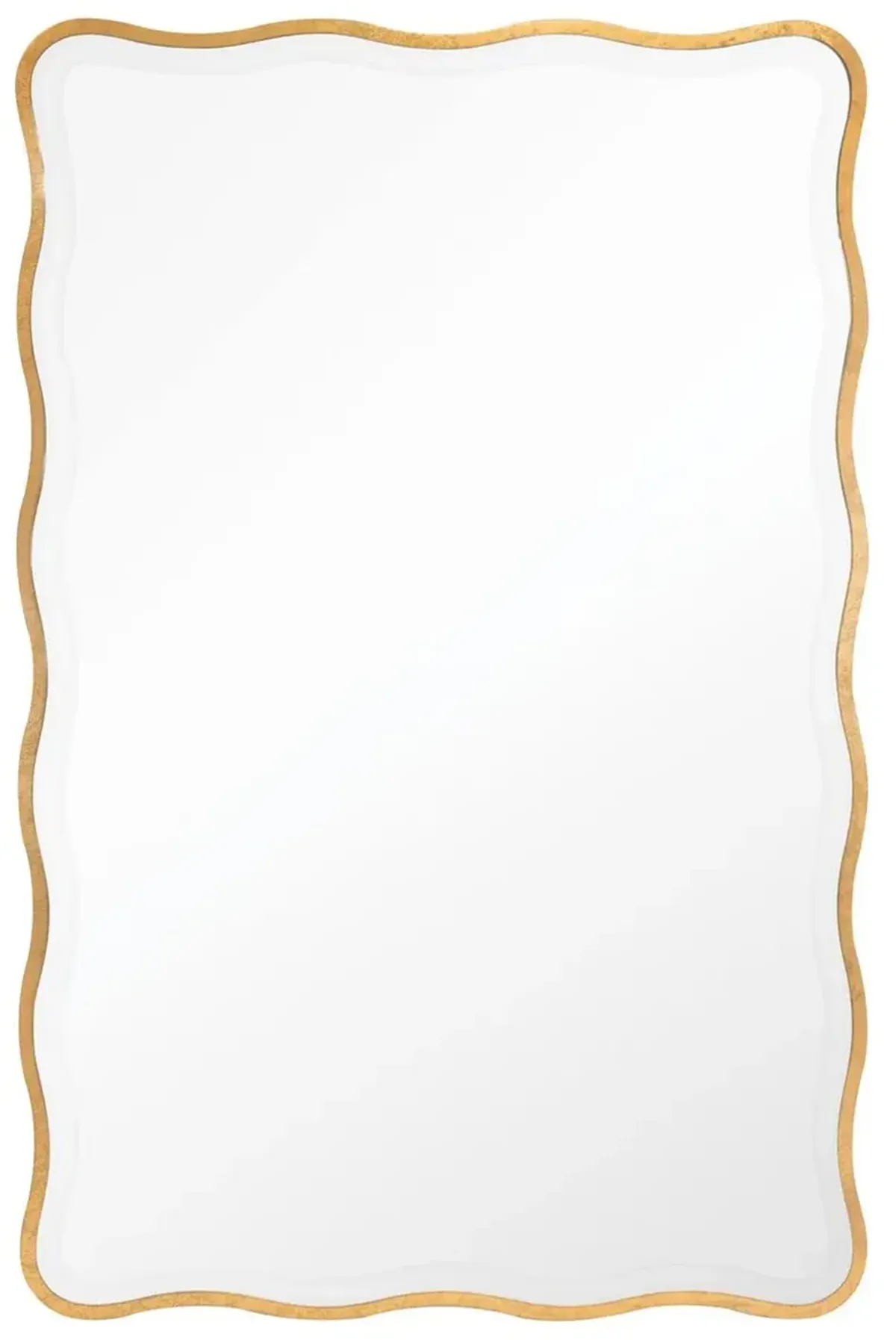 Candice Rectangular Wall Mirror, Gold Leaf