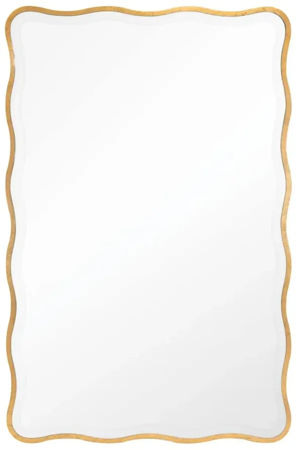 Candice Rectangular Wall Mirror, Gold Leaf