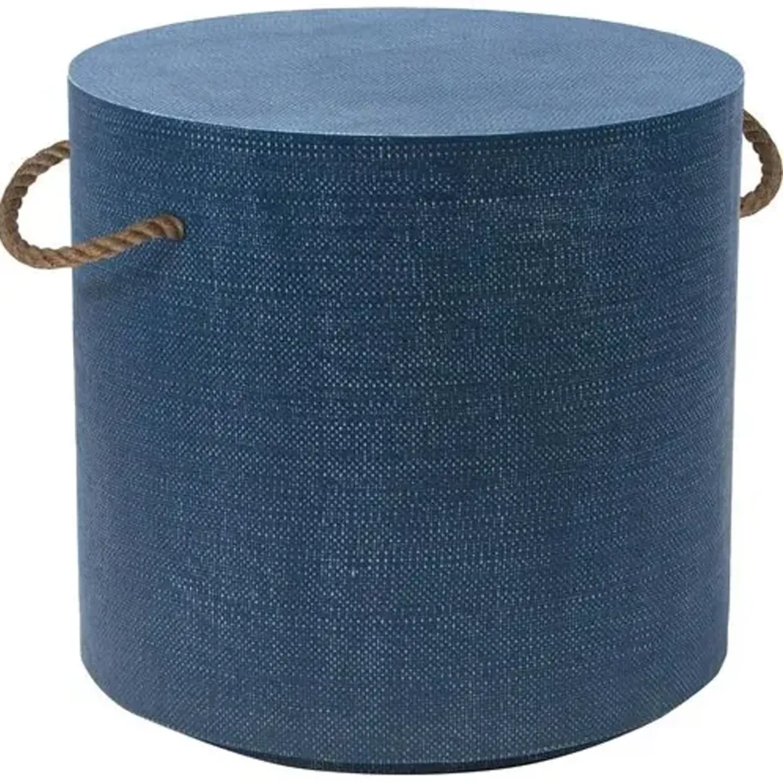 Aegean Round Side Table - Indigo - Regina Andrew - Handcrafted - Blue