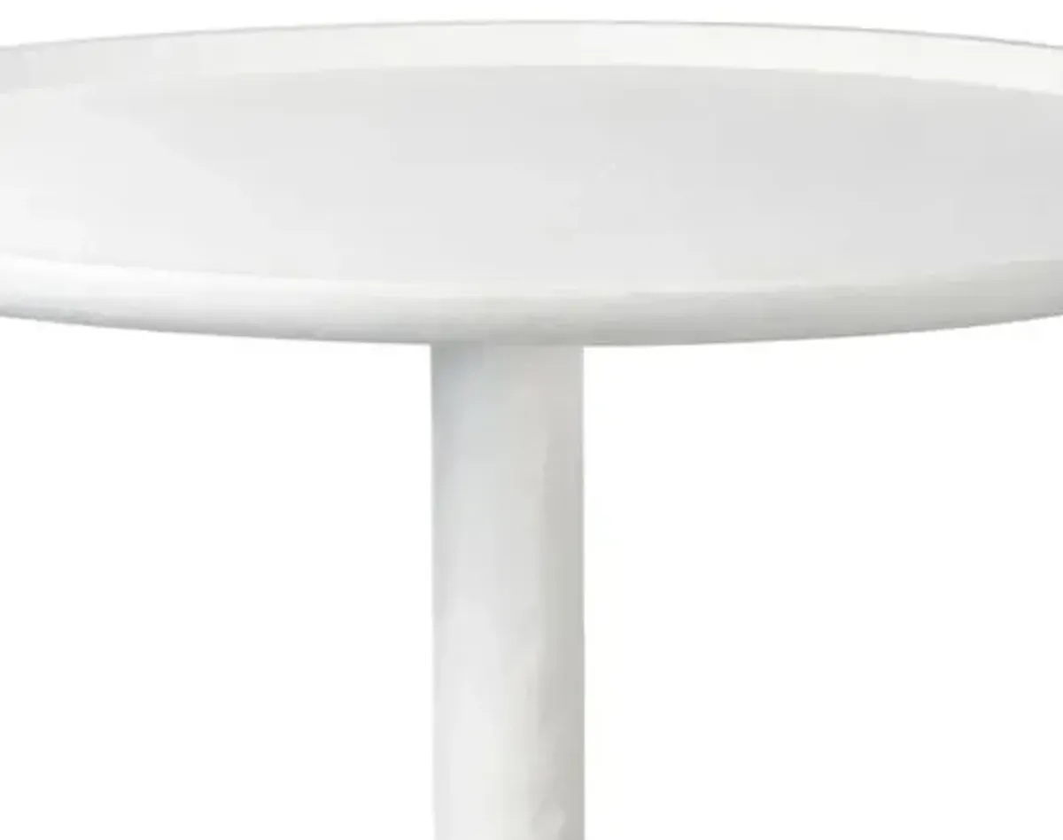 Hope Side Table - Matte White - Regina Andrew