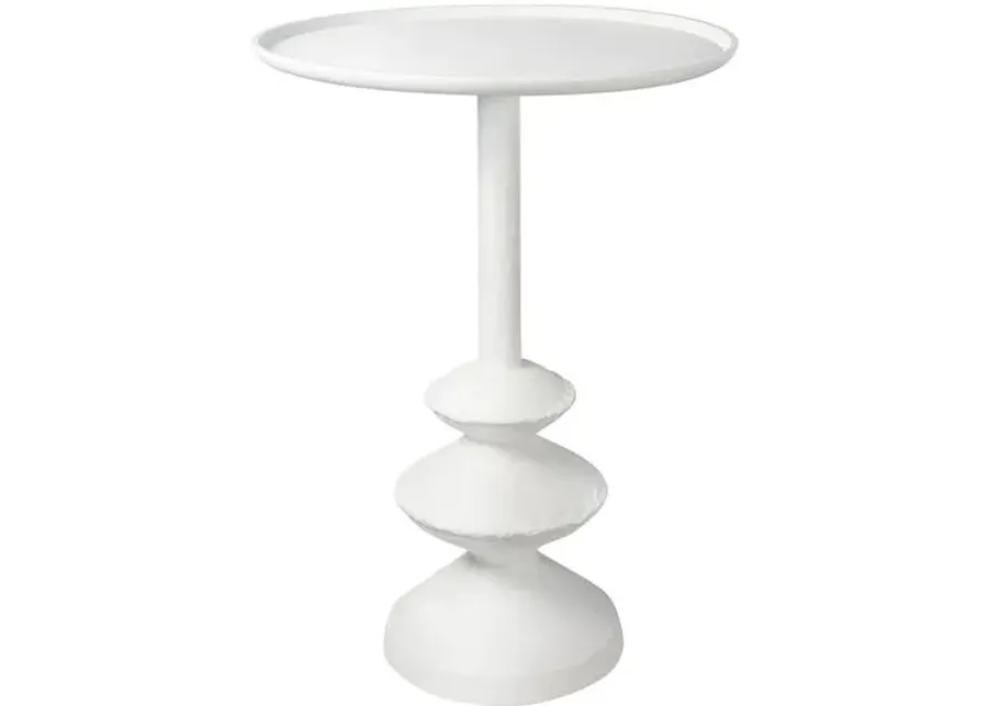 Hope Side Table - Matte White - Regina Andrew