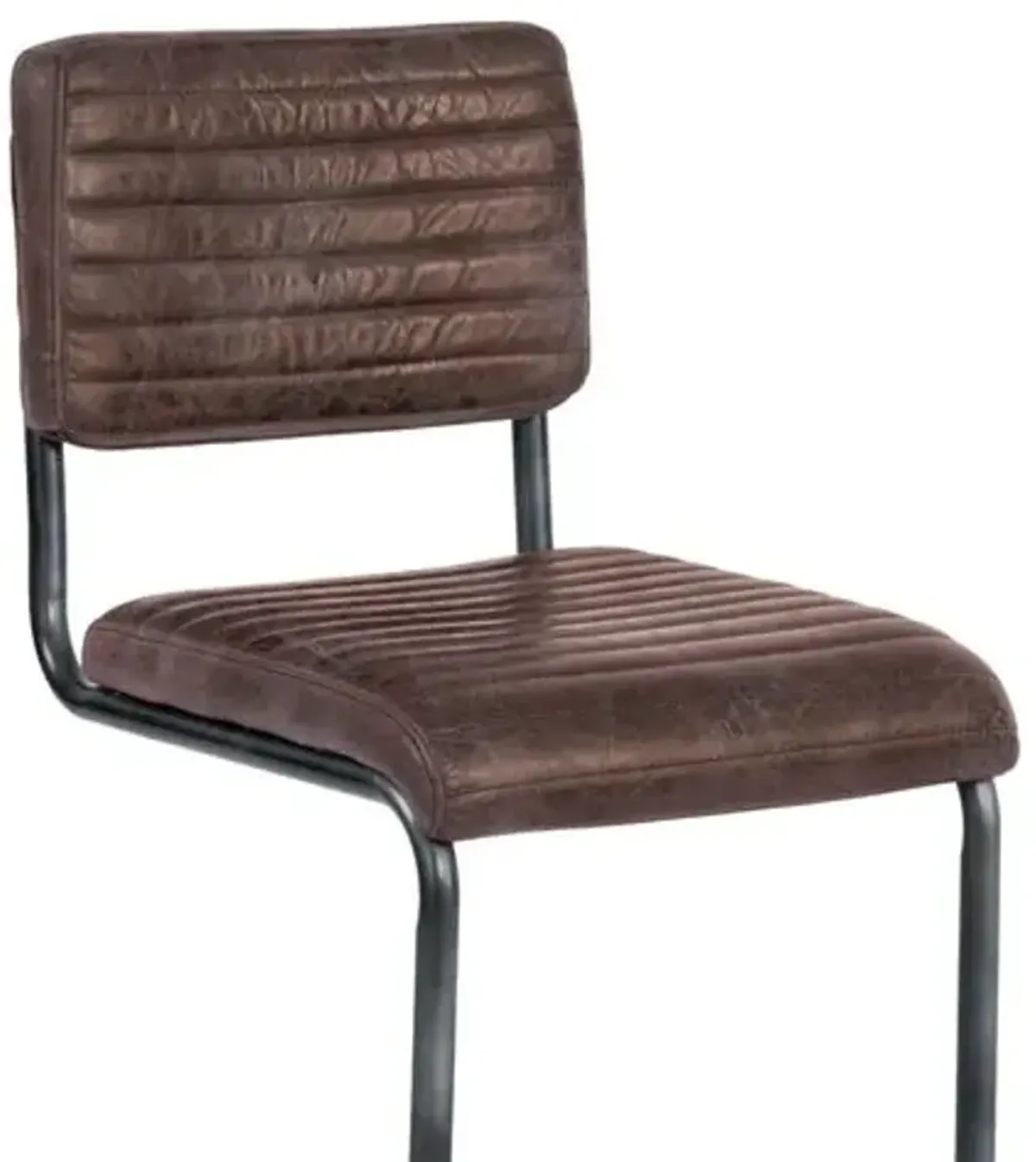 Dylan Set of 2 Leather Counter Stools - Distressed Whiskey - Regina Andrew