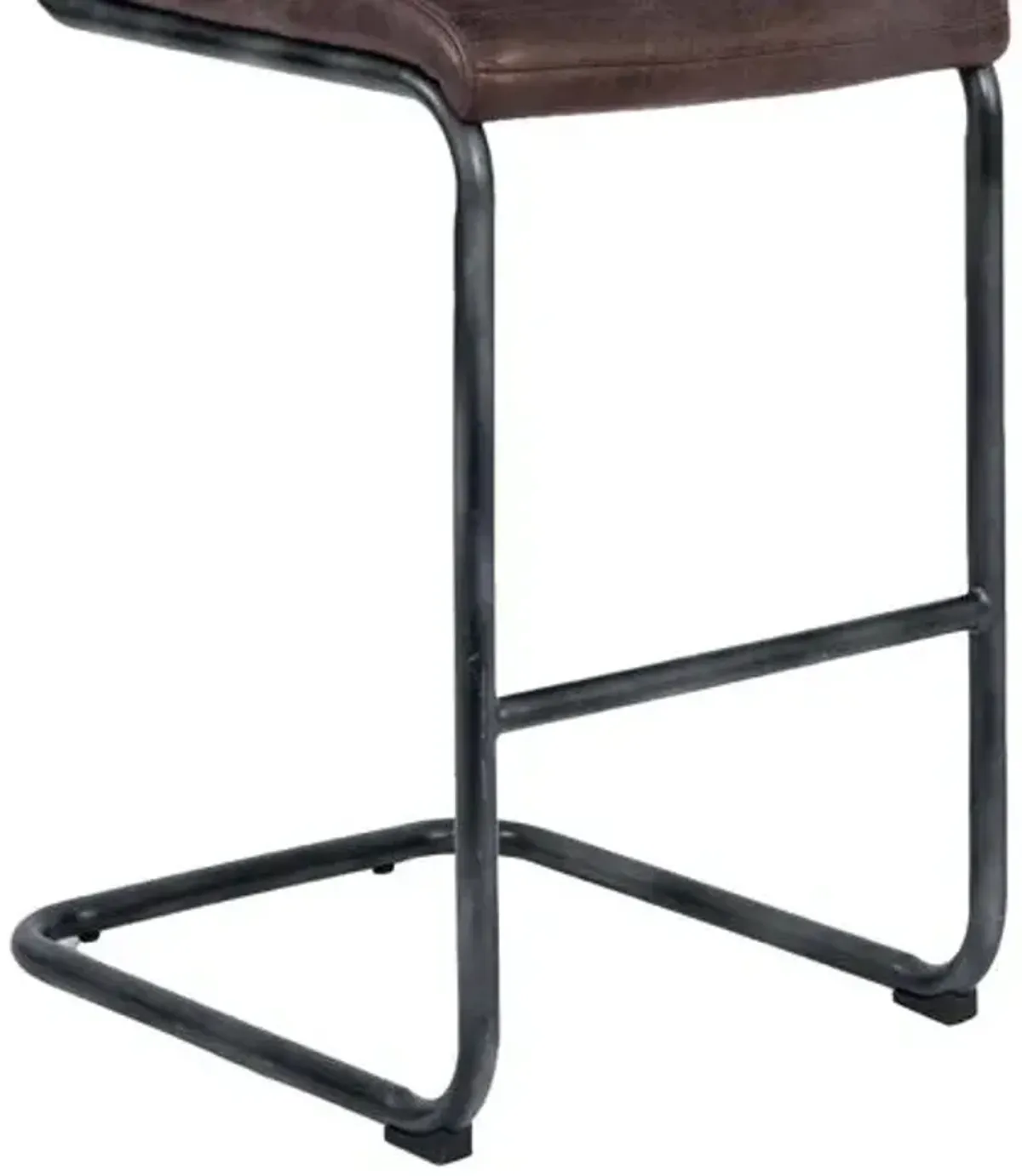 Dylan Set of 2 Leather Barstools - Distressed Whiskey - Regina Andrew - Brown