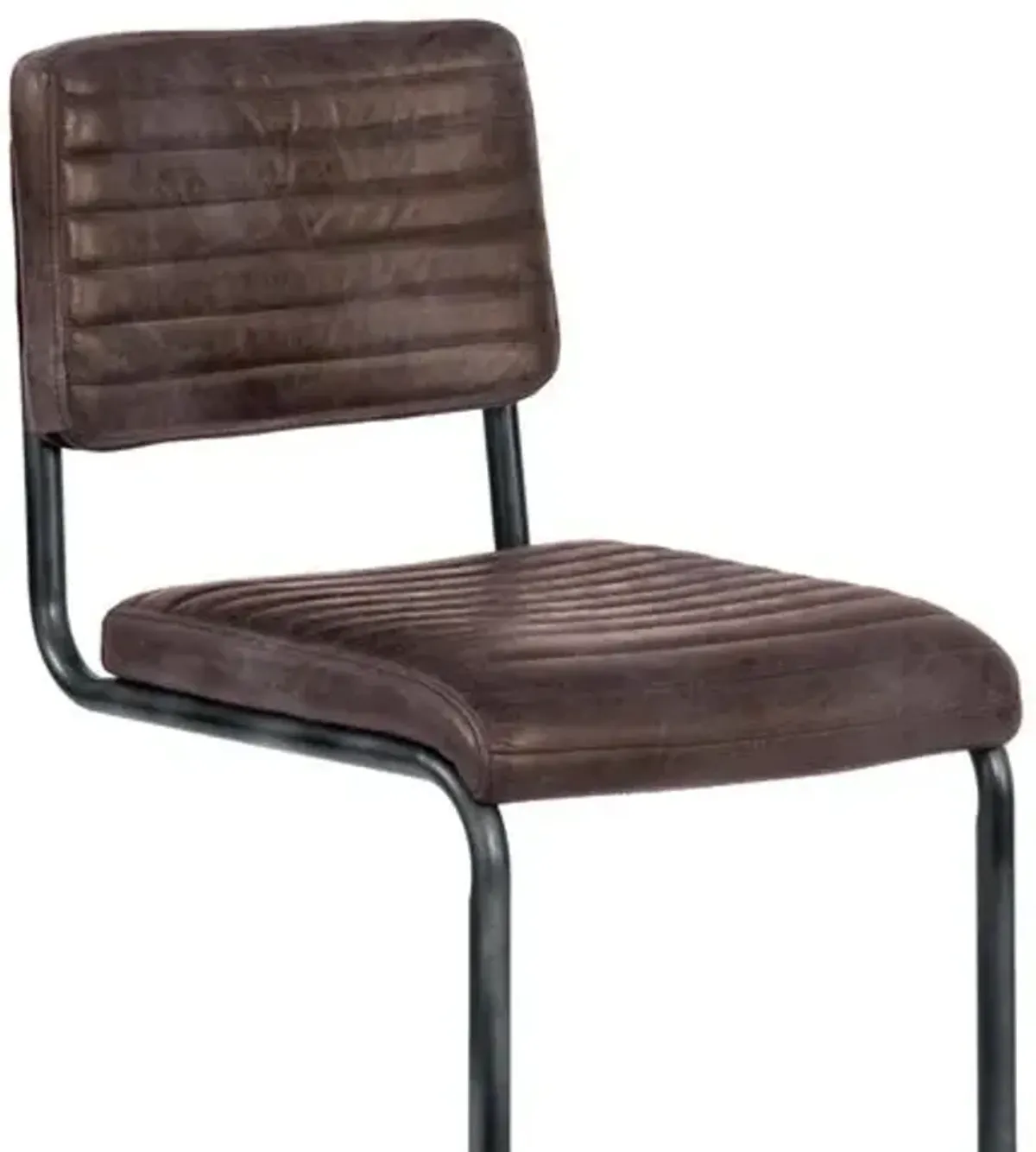 Dylan Set of 2 Leather Barstools - Distressed Whiskey - Regina Andrew - Brown