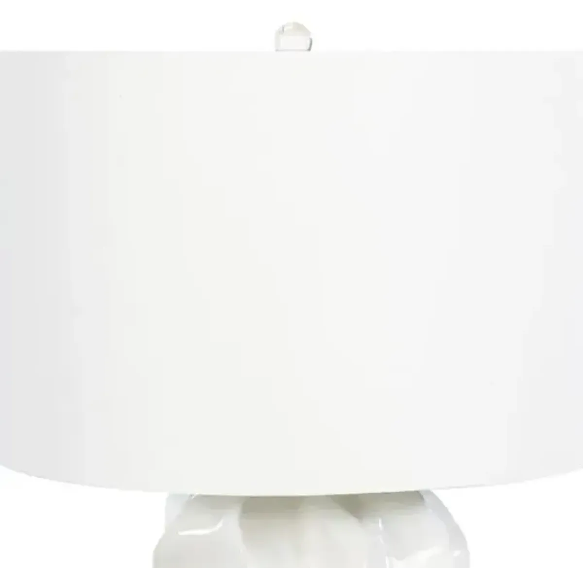 White Sands Ceramic Table Lamp - White/Clear - Regina Andrew