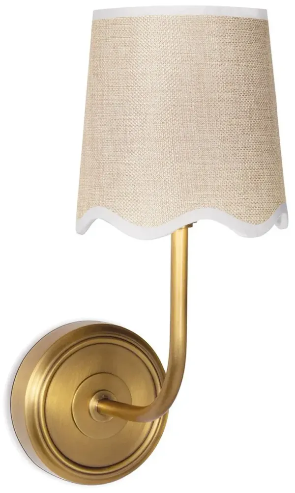 Ariel Scallop Shade Wall Sconce - Regina Andrew - Gold