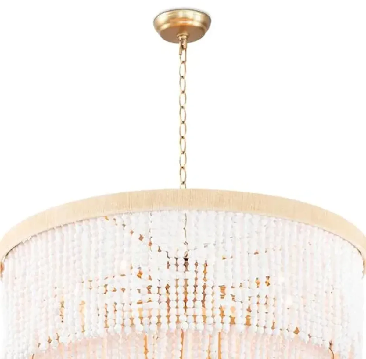 Coastal Living Waterfall Beaded Chandelier - White - Regina Andrew