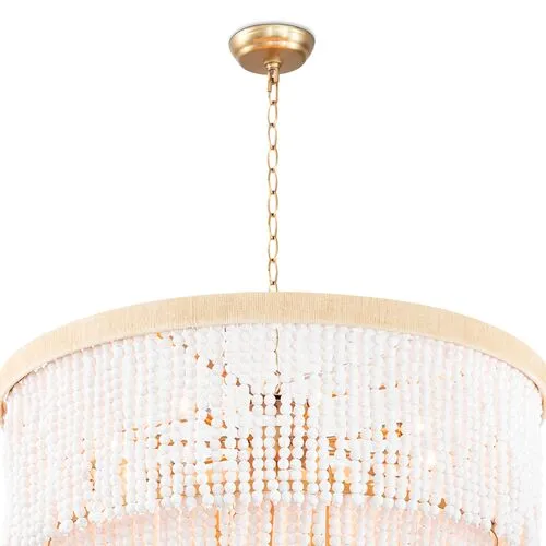 Coastal Living Waterfall Beaded Chandelier - White - Regina Andrew