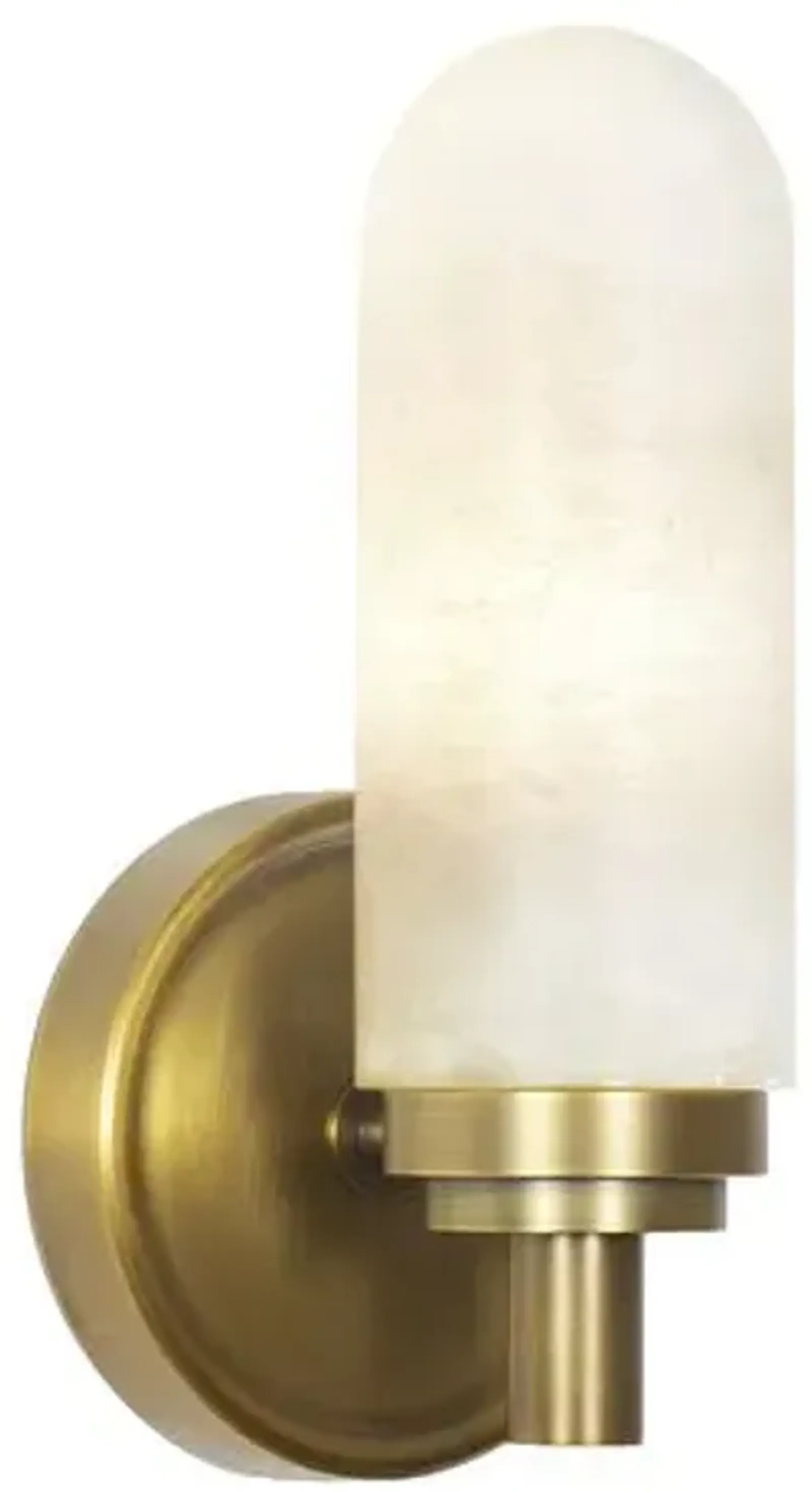 Salon Single Alabaster Wall Sconce - Regina Andrew - Gold