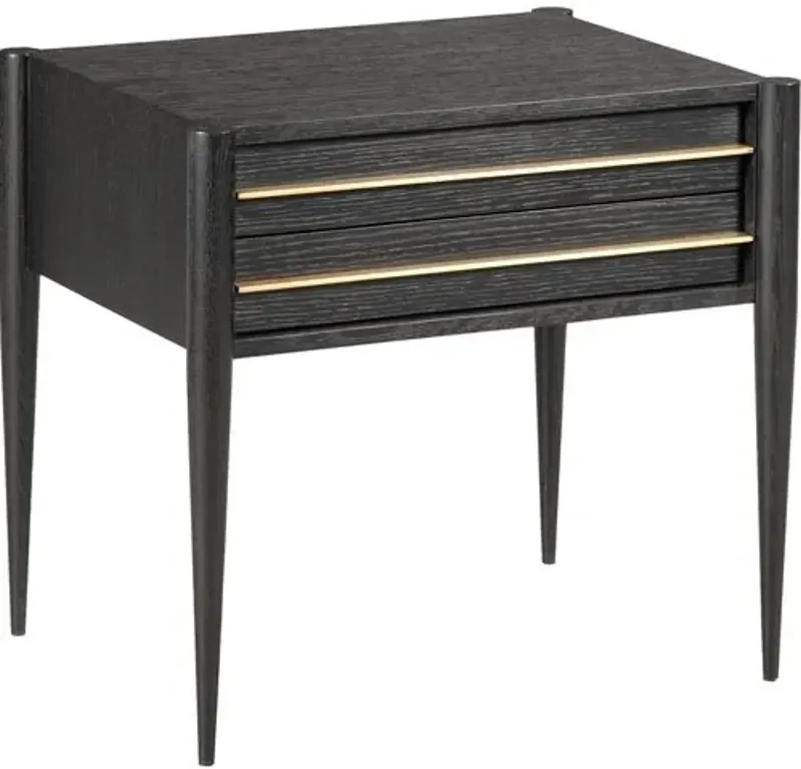 Archer Bedside Table - Black/Brass