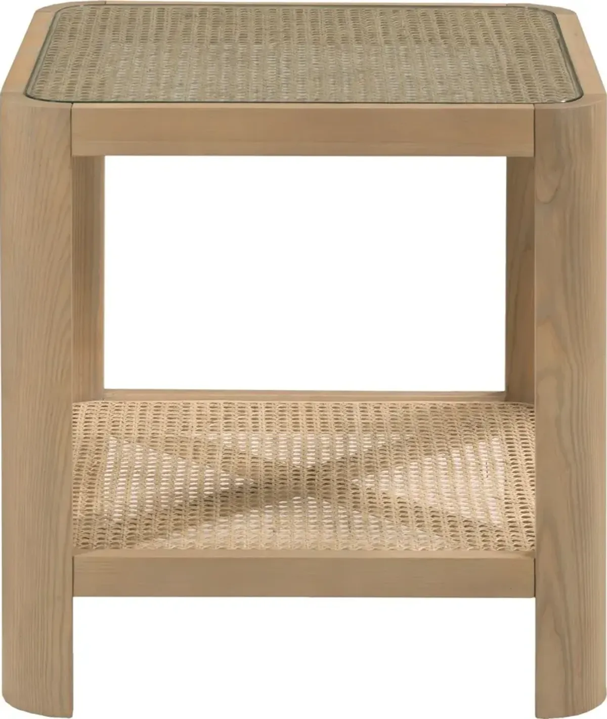 Heidi Cane Side Table, Natural