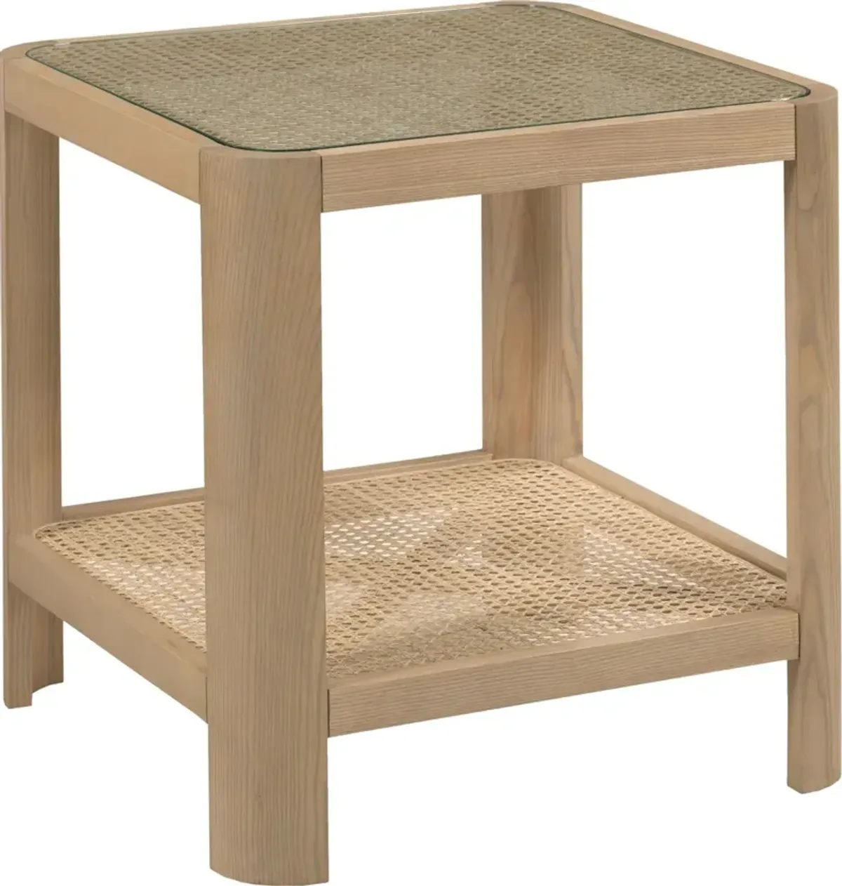 Heidi Cane Side Table, Natural