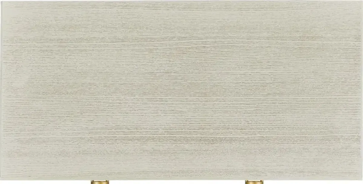 Nicoletta Bedside Table, Ash/Brass