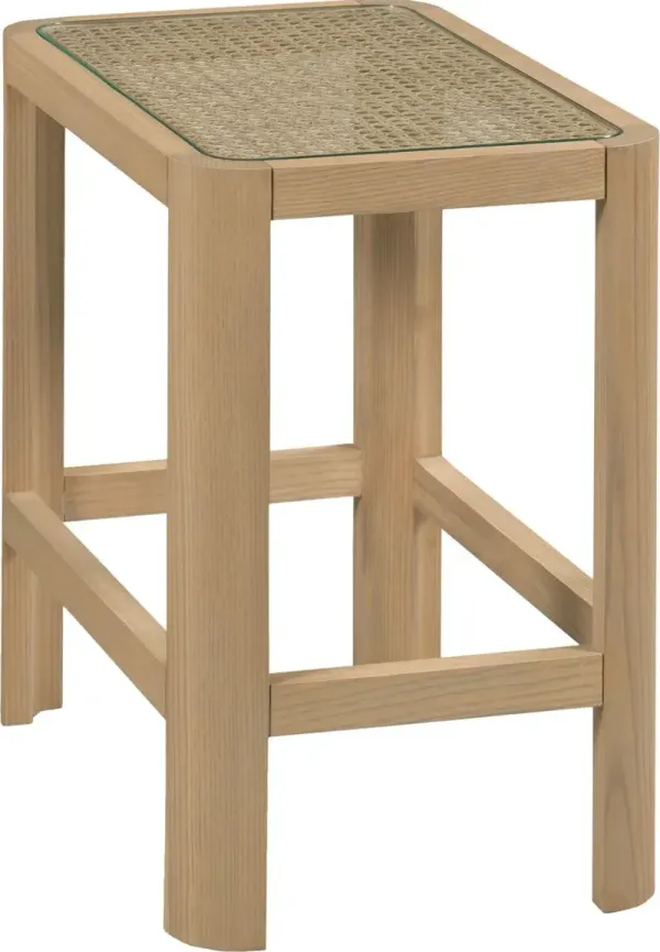 Heidi Cane Drink Table - Natural - Brown