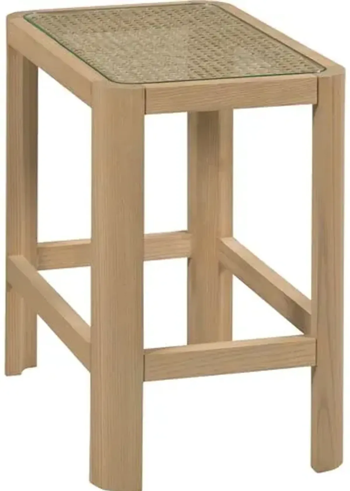 Heidi Cane Drink Table - Natural - Brown