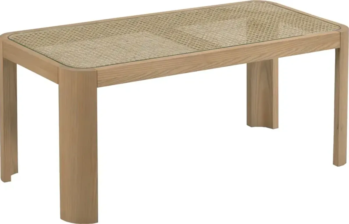 Heidi Cane Cocktail Table, Natural