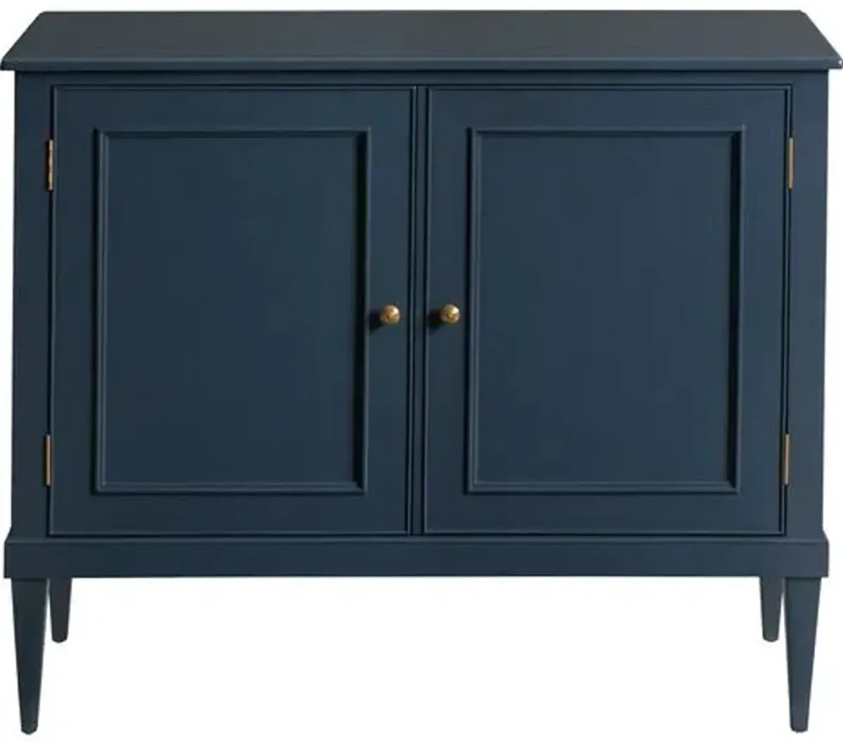 Constance 2-Door Cabinet - Navy/Brass - Blue