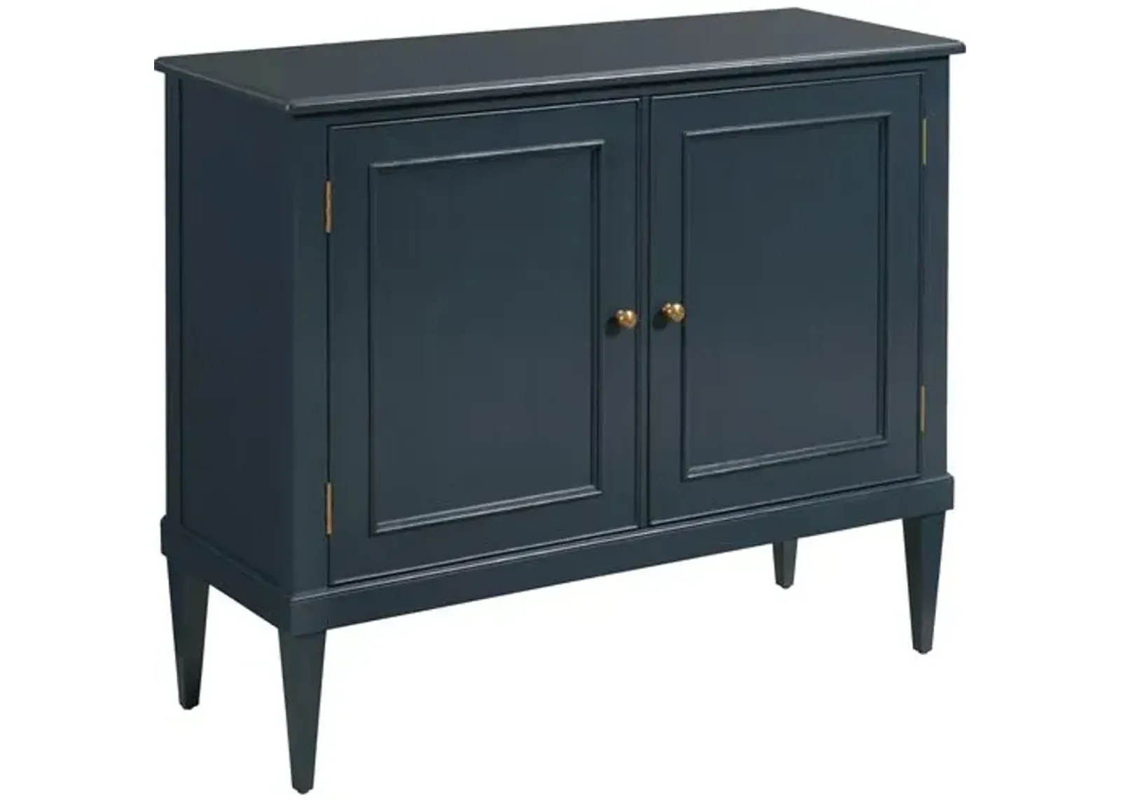 Constance 2-Door Cabinet - Navy/Brass - Blue