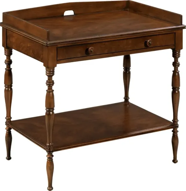 Liam Cupping Console Table, Walnut