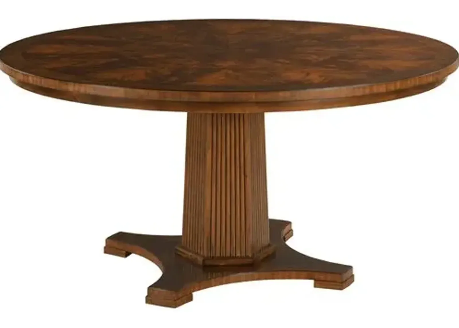 Liam Round Pedestal Dining Table - Walnut