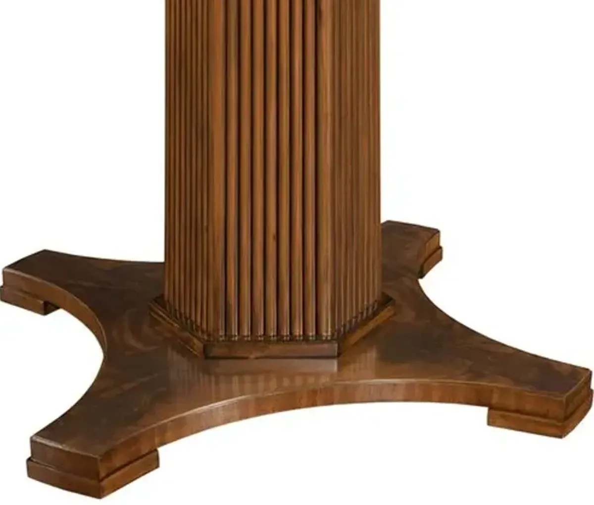 Liam Round Pedestal Dining Table - Walnut